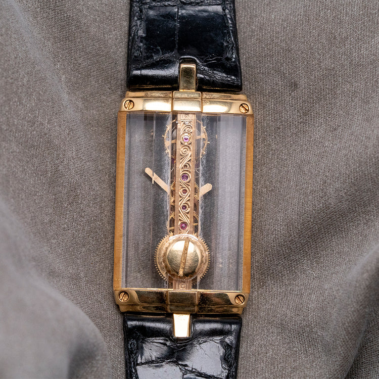 1988 Corum Golden Bridge 18ct Gold Mid-Size 20mm 13.150.56