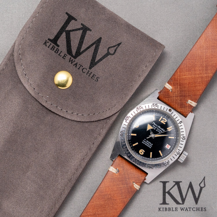 1960s Marc Nicolet Skin Diver Date Automatic ETA 2472 36mm