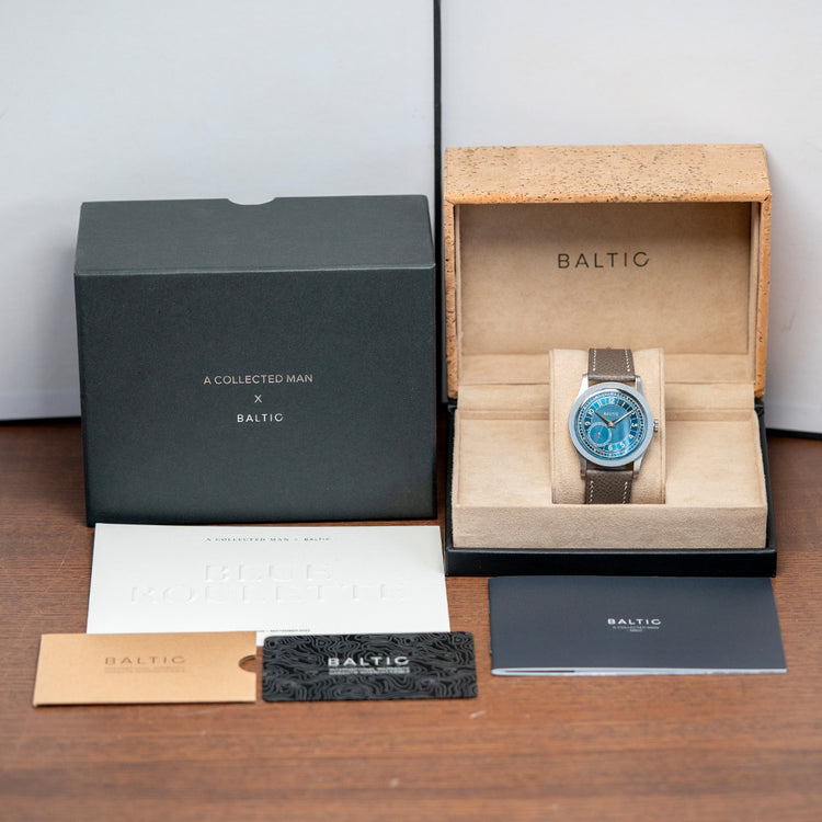 2022 Baltic X A Collected Man MR01 Blue Roulette Limited 36mm