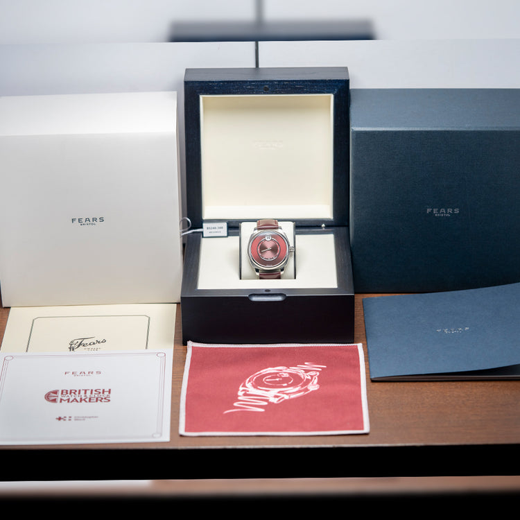 2023 Fears Christopher Ward Alliance 01 Jump Hour Red Dial