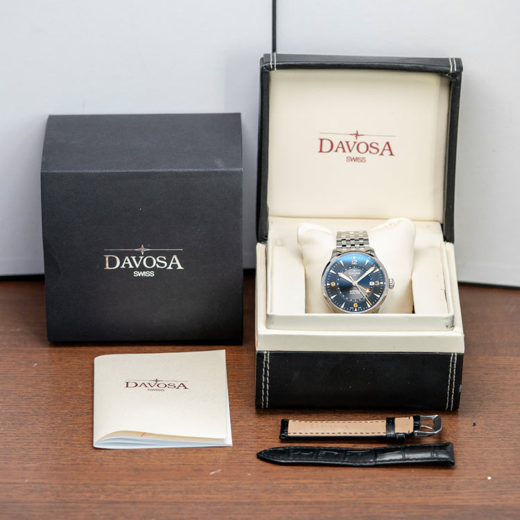 2013 Davosa Vigo Dual Time Auto 40mm on Bracelet 16147554