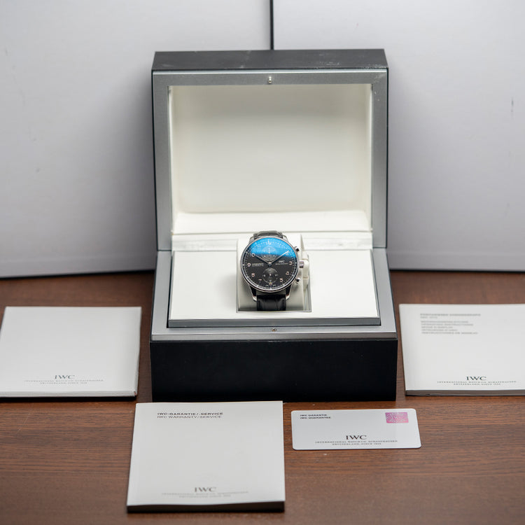 2012 IWC Portuguese Chronograph Black IW371447