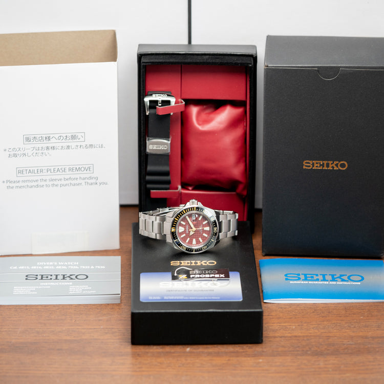 2022 Seiko Suigun “Samurai” Limited Edition Red 44mm SRPH61K1