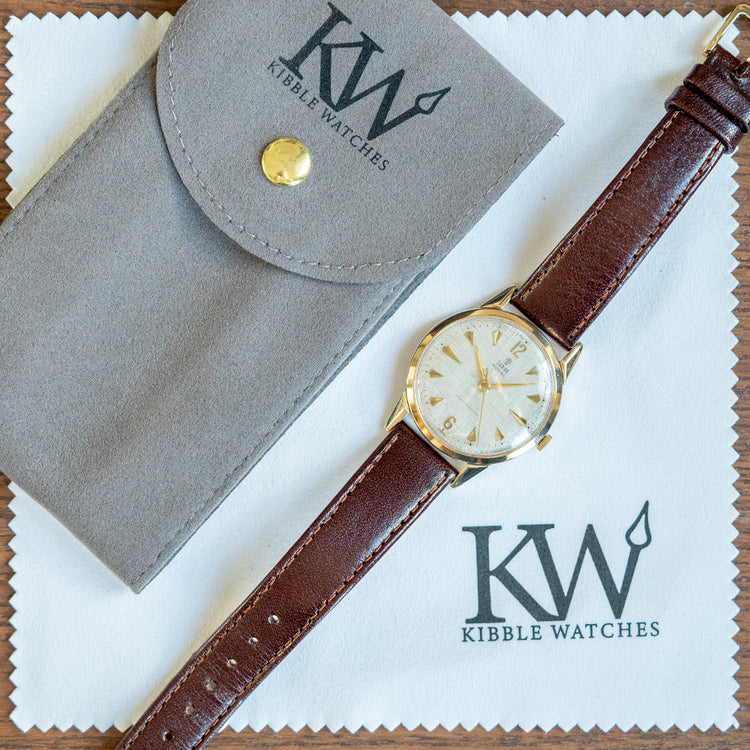 1962 Tudor Royal 9ct Gold Linen Dial 32mm Mechanical