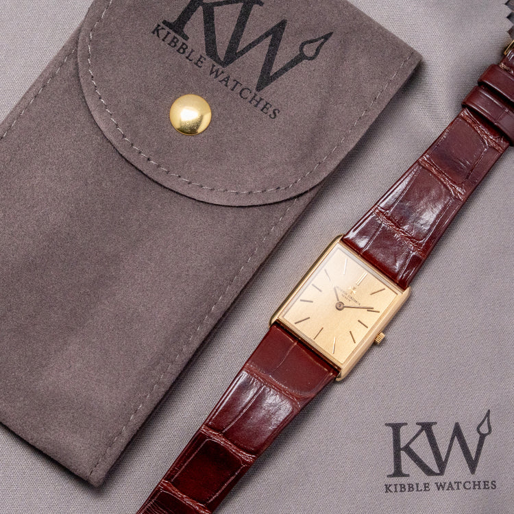 1970s Vacheron Constantin 'Tank' 18ct Gold 33201 23x28mm