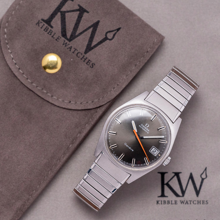 1968 Omega Geneve Auto Date on Omega Fixo 34mm 166.041