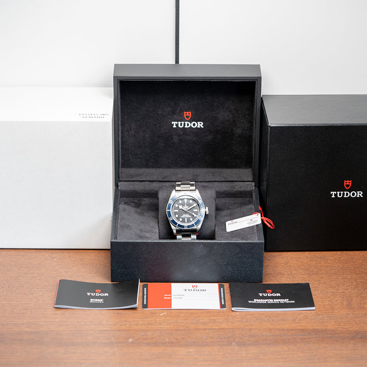 2020 Tudor Heritage Black Bay Blue Bezel 41mm Stickered 79230B