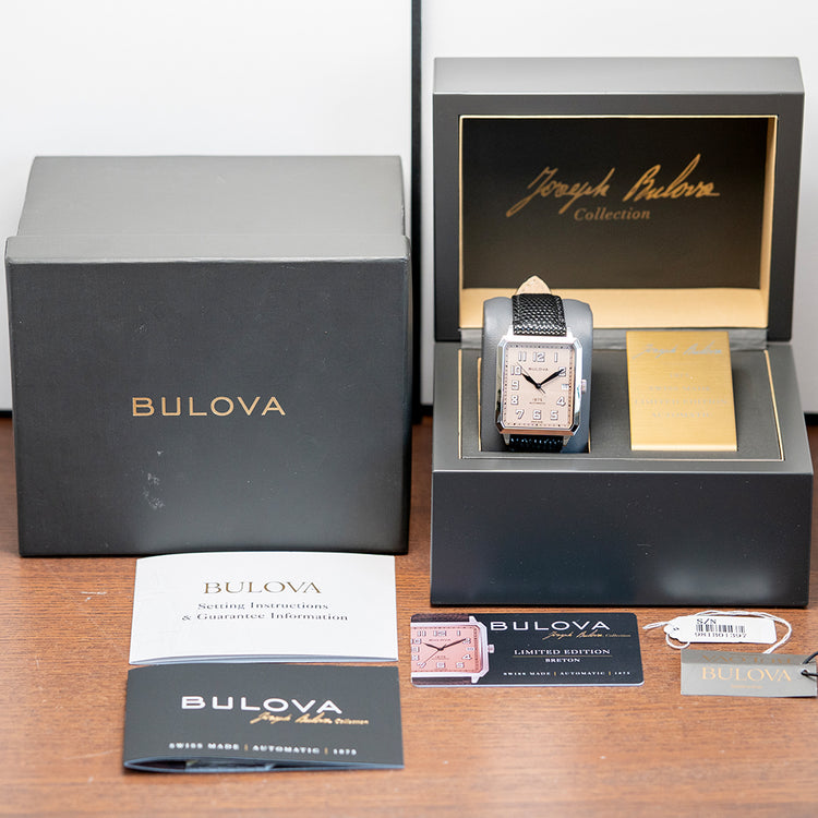 2019 Bulova 'Joseph Bulova' Limited Ed. Salmon 32x45.5mm