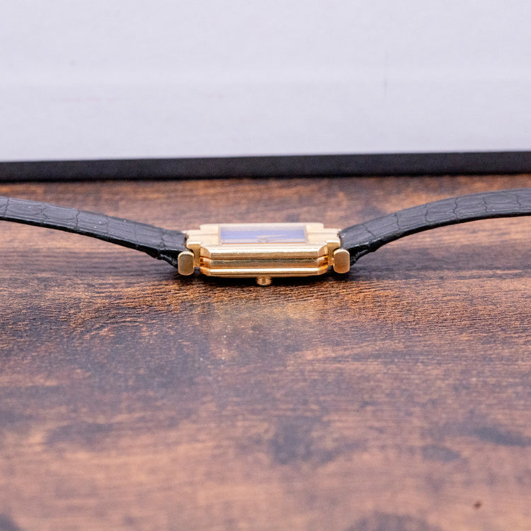 1992 Piaget Polo 18ct Gold Lapis Dial Box & Papers 15213