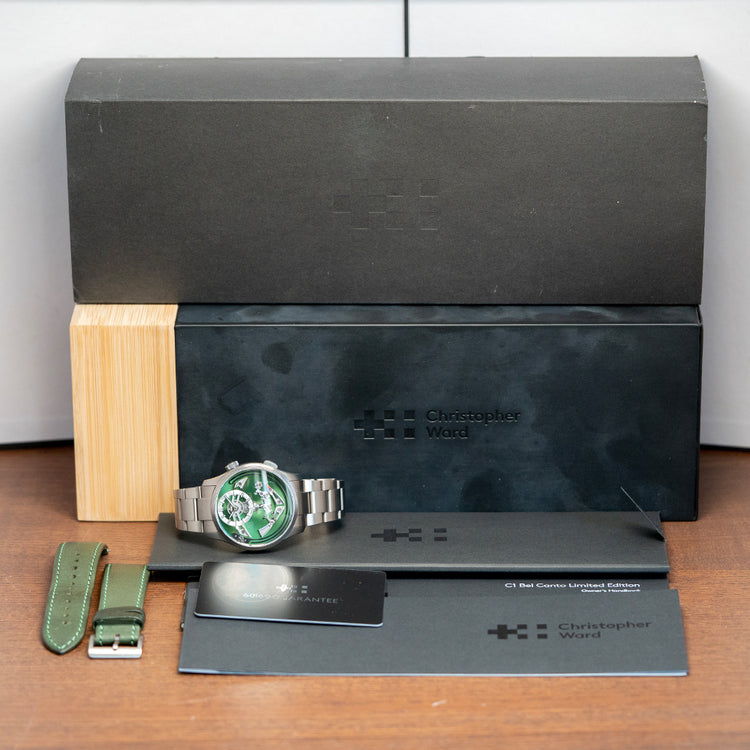 2023 Christopher Ward C1 Bel Canto Verde Green Limited 41mm