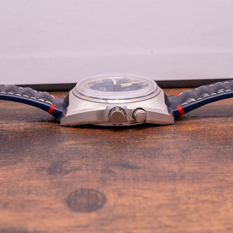 1970s Aquastar Regate Blue Dial Yacht Timer Automatic 39mm