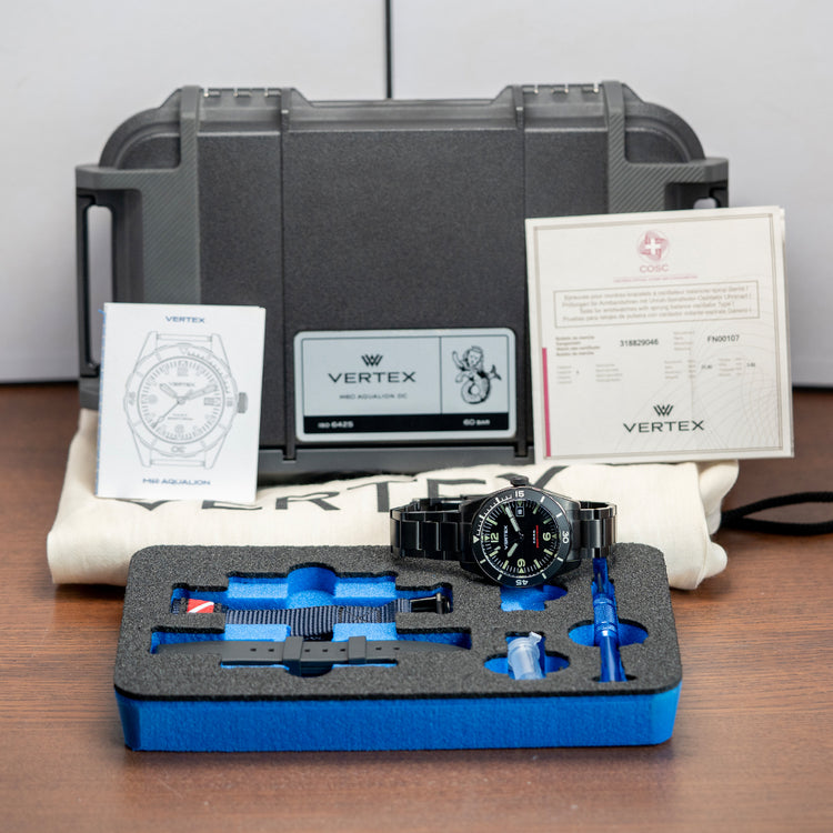 2024 Vertex M60 Aqualion DC Black Date Automatic 40mm