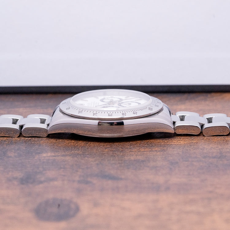 1998 Rolex Zenith Daytona White 40mm 16520 on Bracelet
