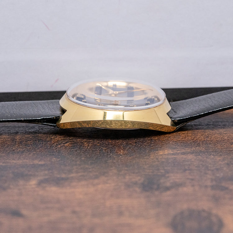 1960s Jaquet-Droz 17 Jewels Electric Blue Dial Art-Deco 34.5mm