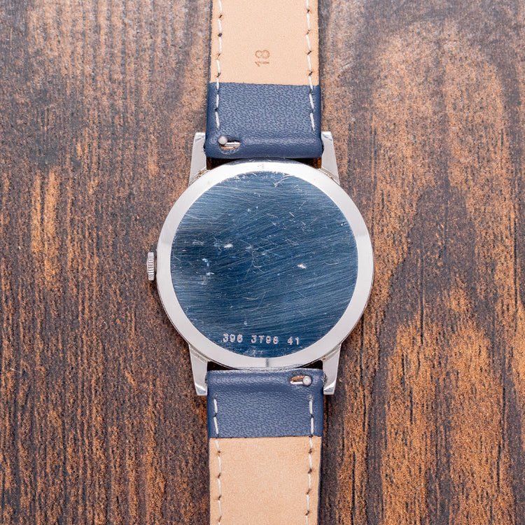 1970s Certina Jubile Blue Dial Manual Cal. 396 Steel 34mm