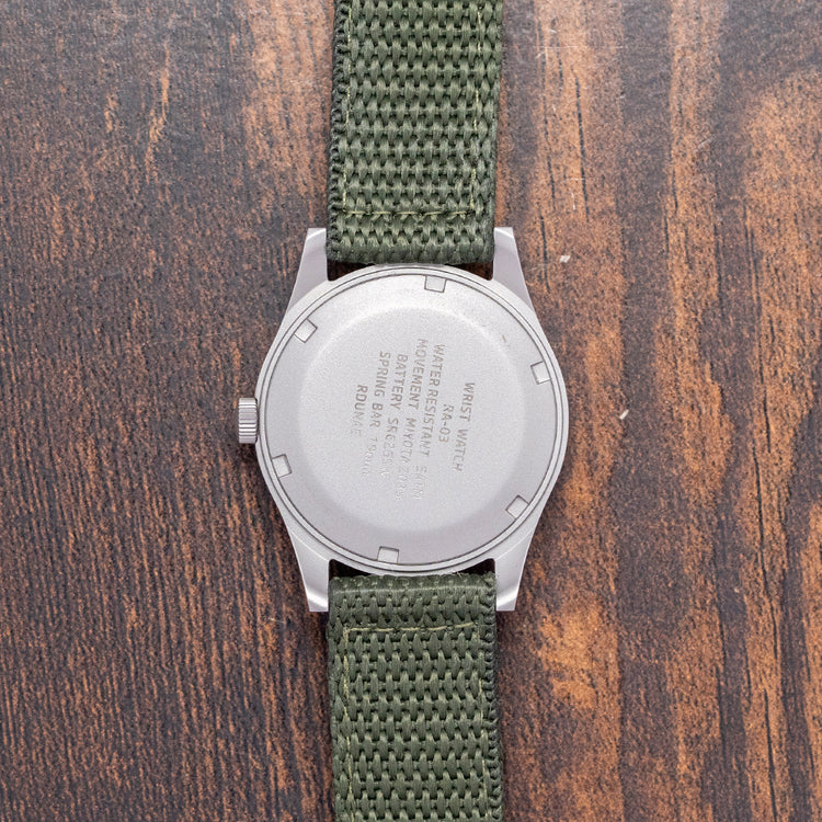 2025 Rdunae RA03 Military Style Field Watch Quartz 34.5mm