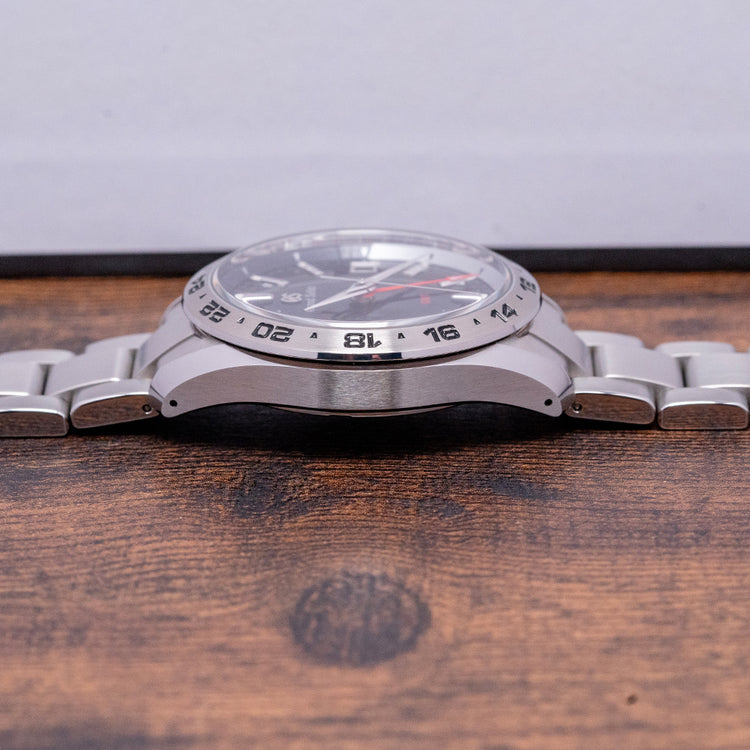 2021 Grand Seiko GMT Quartz Blue SBGN005G on Bracelet