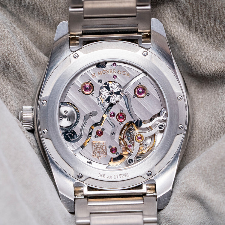 2017 H.Moser & Cie Pioneer Perpetual Calendar Midnight Blue 43mm 3800-1200