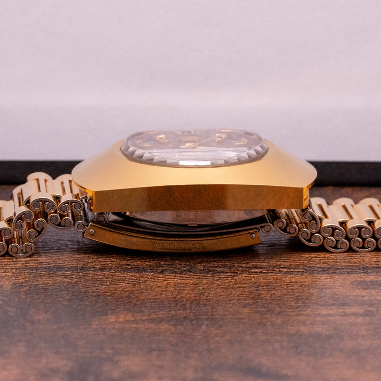 1970s Rare Certina Rado DiaMaster Day/Date Gold-Plated