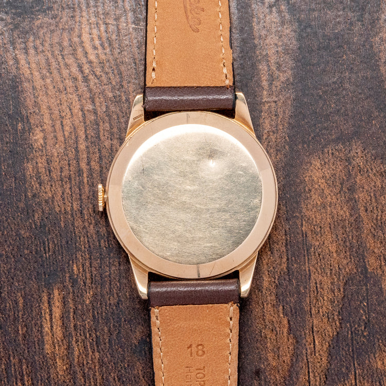 1962 Omega Geneve 9ct Gold Crosshair 34mm 13332 Box & Papers