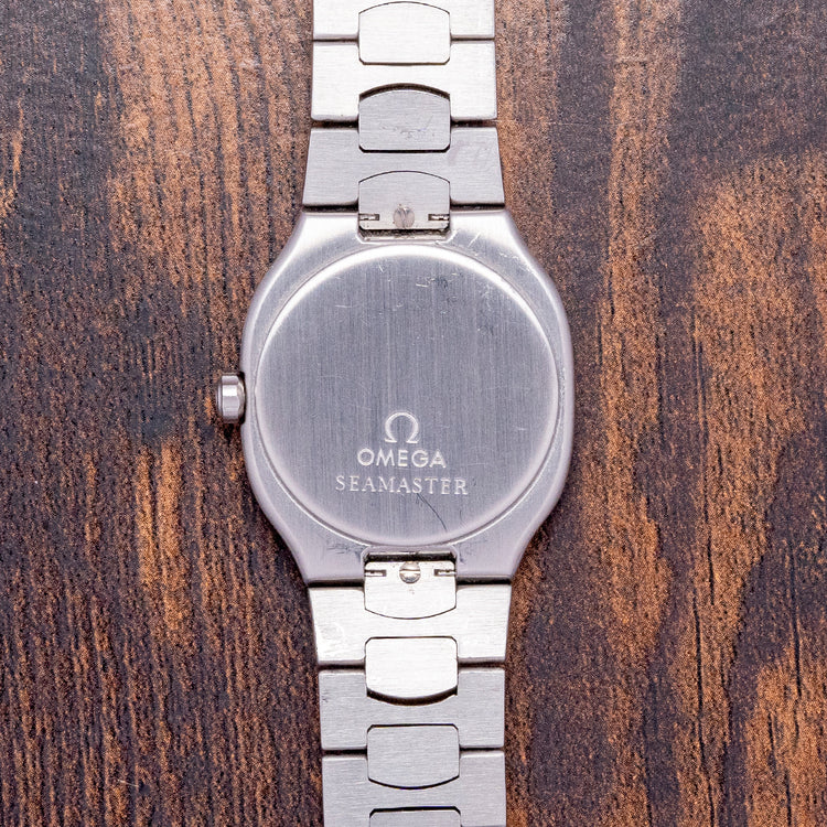 1986 Omega Seamaster Polaris Two-Tone Owl Dial on Bracelet 396.1022