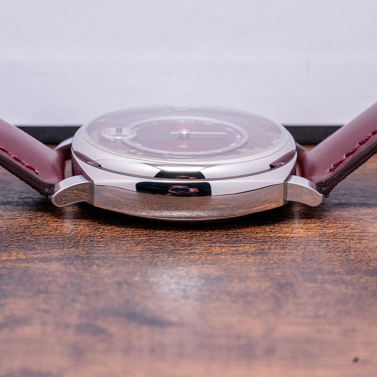 2023 Fears Christopher Ward Alliance 01 Jump Hour Red Dial