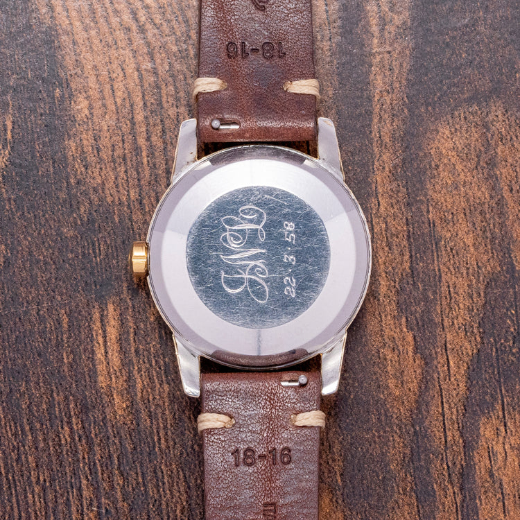 1954 Omega Seamaster Automatic Waffle Gold Capped 34mm 2846-3 SC