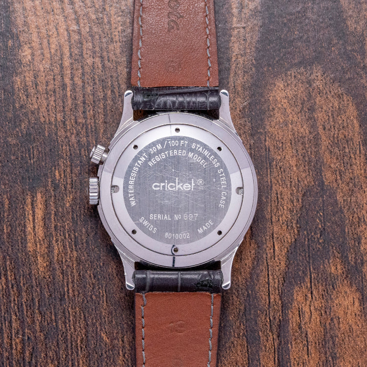 2001 Revue Thommen Cricket Alarm 35mm Box & Papers