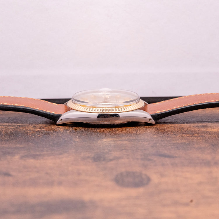 1975 Rolex Datejust 36mm Steel & Gold Champagne Dial 1601