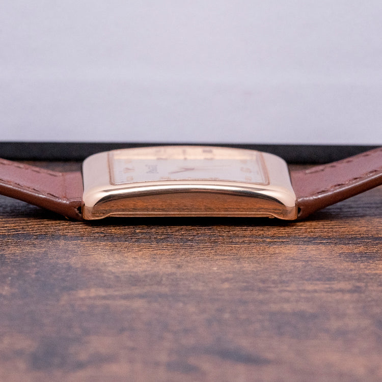 1990s Piaget Mécanique 18ct Pink Gold 'Tank' 24x35mm 9952