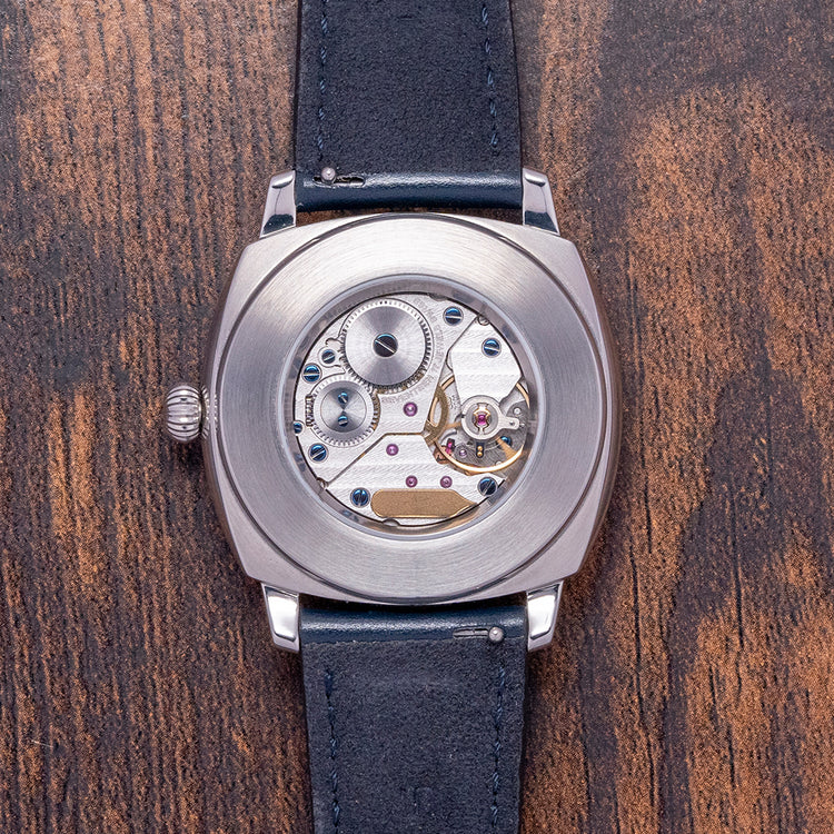 2022 Fears Brunswick Salmon Dial 38mm Exhibition Back