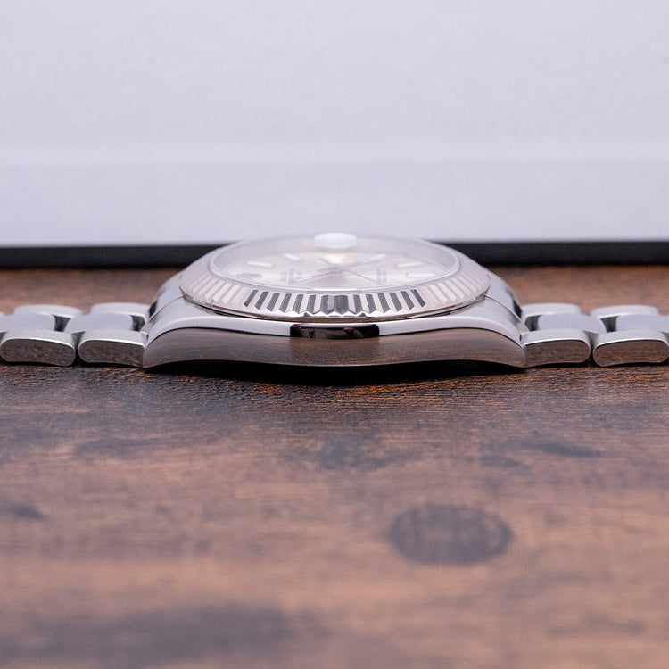 2017 Rolex Datejust II 41mm Silver Oyster Bracelet 116334