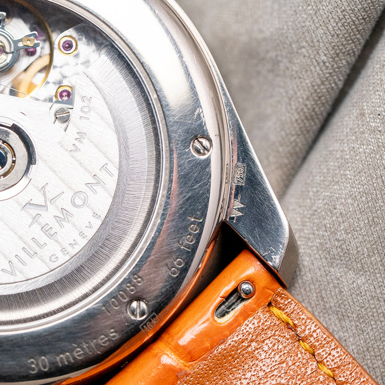 2000s Villemont 18ct White Gold Split Second Chronograph 43mm