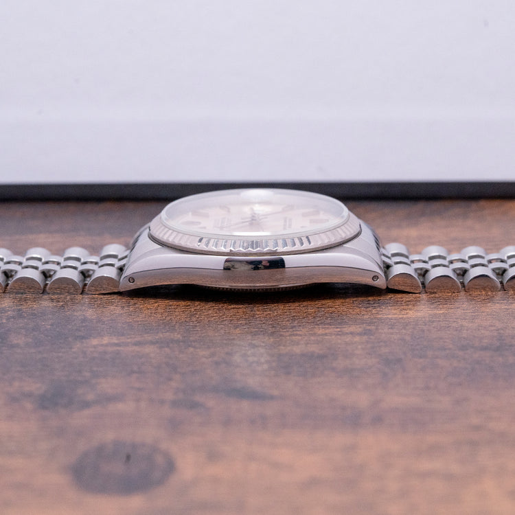 1991 Rolex Datejust 36mm Silver Roman Dial 16234