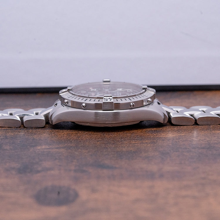 2004 Breitling Colt Quartz Black 38mm A74350 Box & Papers