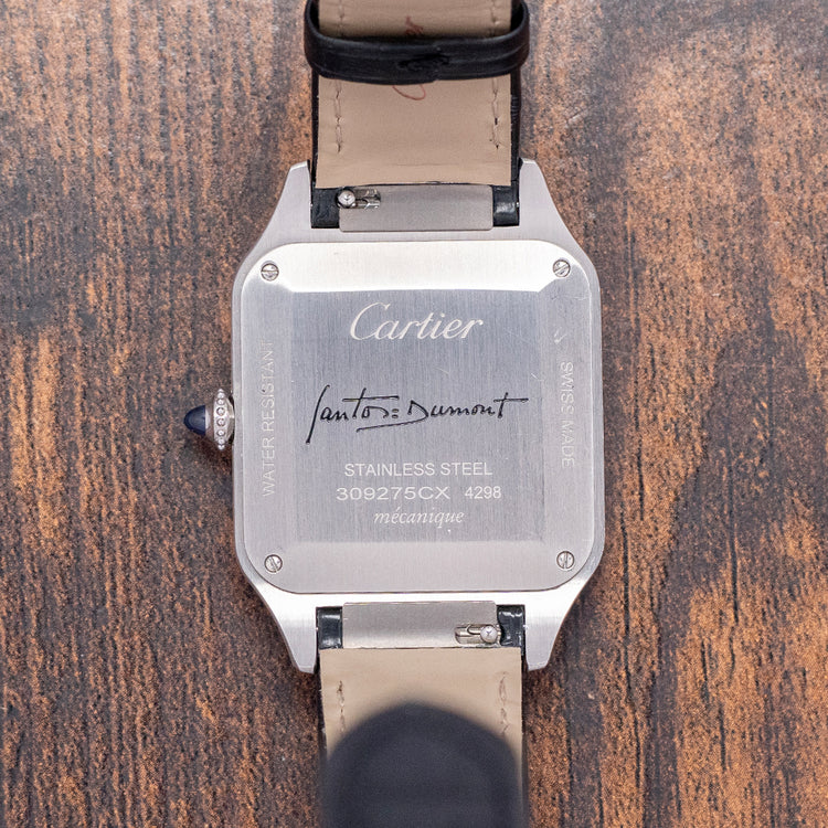 2023 Cartier Santos Dumont Black Lacquer Mechanical WSSA0046