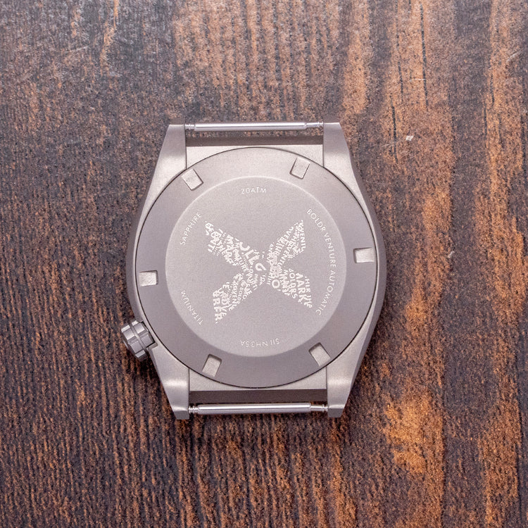 2021 Boldr Venture Automatic Carbon Black Titanium 38mm