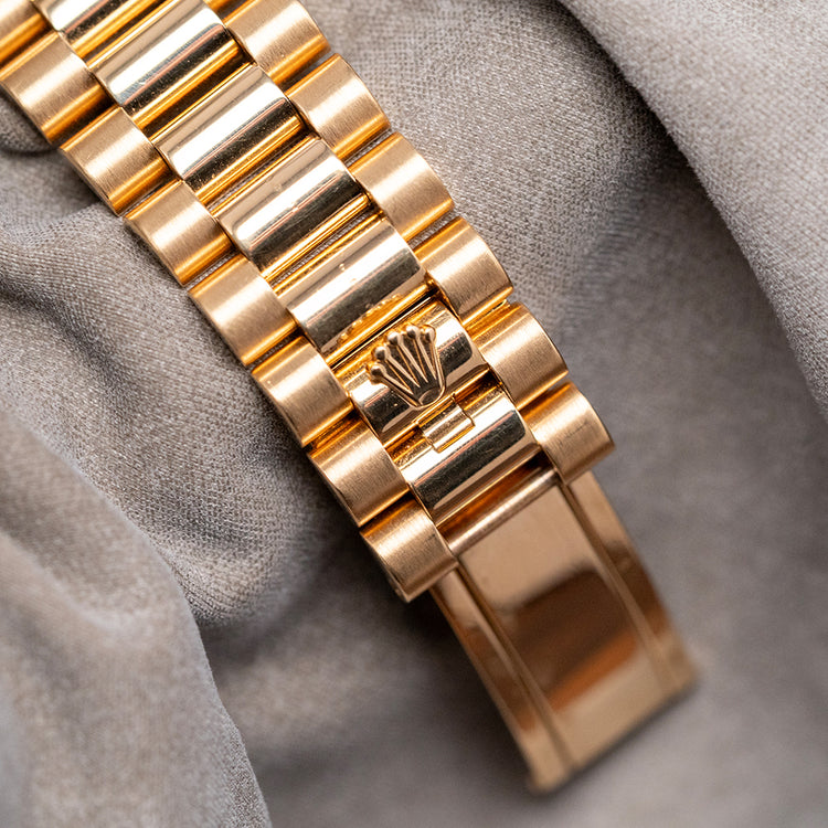 2006 Rolex Day-Date 36mm Yellow Gold 118238 Green Dial