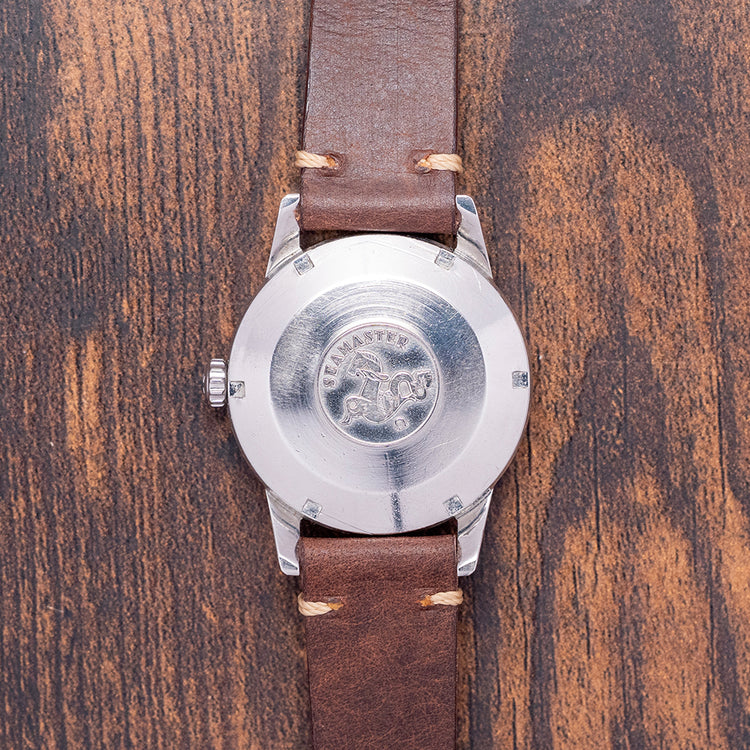 1960 Omega Seamaster Tropical Brown Gilt Dial 35mm 14390