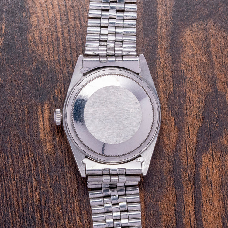 1978 Rolex Datejust 36mm Linen Dial Engine-Turned Bezel 1603