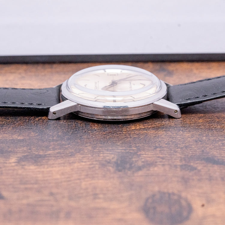 1950s Glycine Automatic 41 ETA 2452 Date Crosshair Dial 34mm