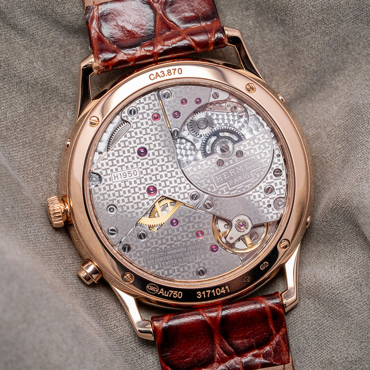 2016 Hermès Slim d'Hermès Quantieme Perpetuel Rose Gold CA3.870