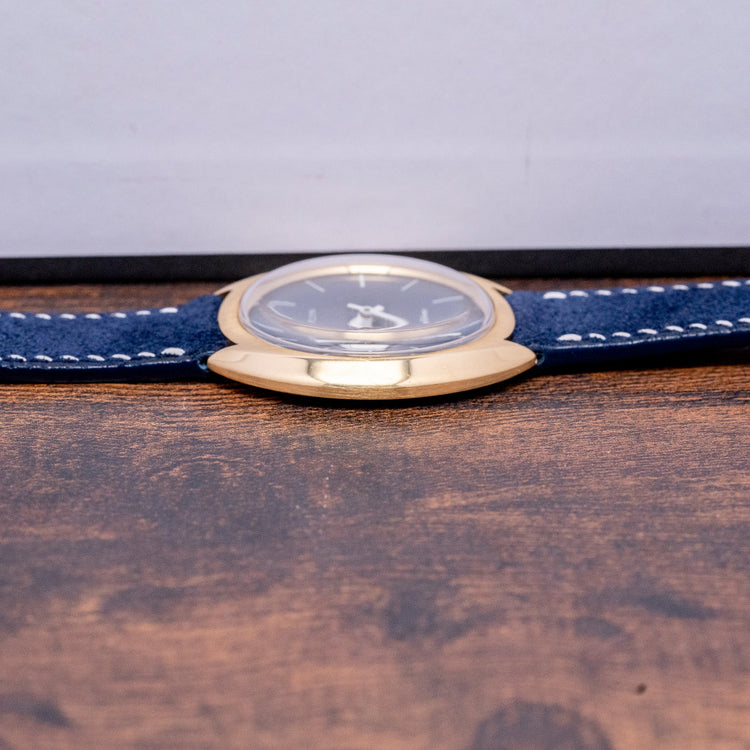 1976 Gübelin 18ct Gold Special-Time Blue Dial 36.5mm