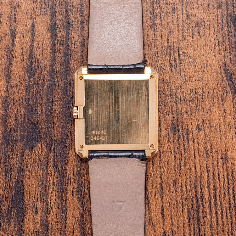 1970s Piaget Protocole 'Tank' 18ct Yellow Gold 25x27.5mm 91542