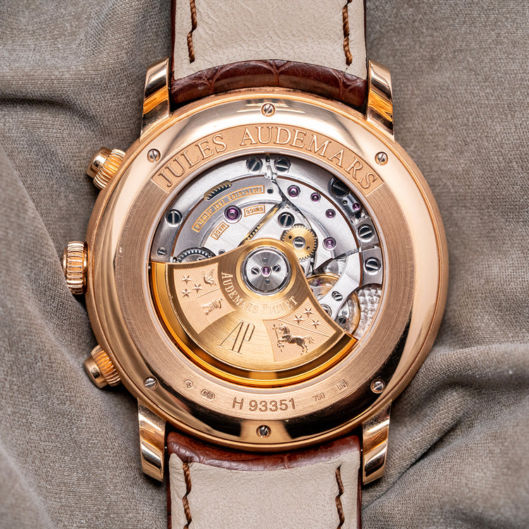 2014 Audemars Piguet Jules Audemars 18ct Rose Chrono 41mm 26100OR