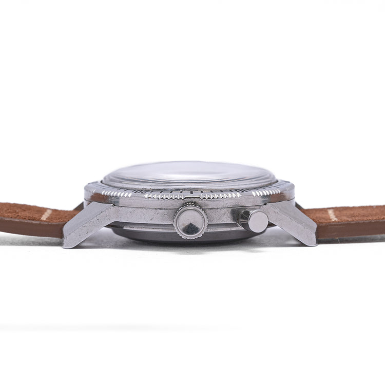 1965 Seiko Monopusher Chronograph Silver 5717-8990