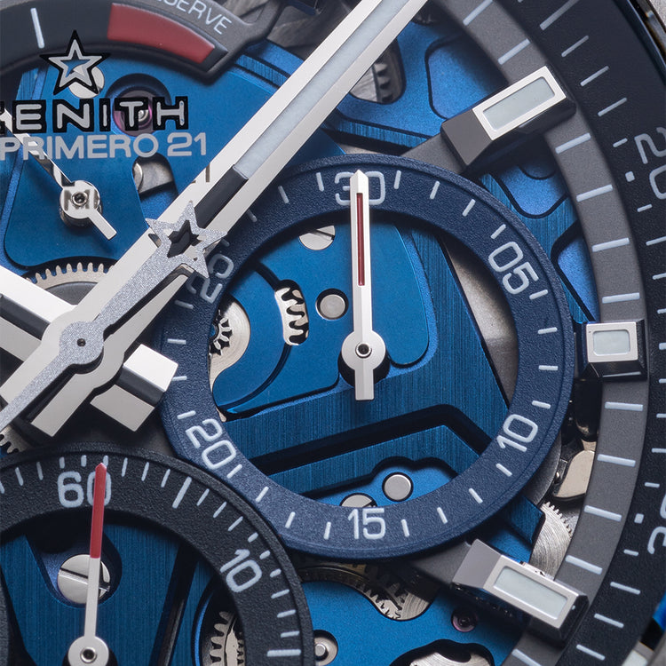 2020 Zenith Defy El Primero 21 Titanium Blue on Bracelet