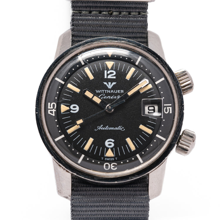 1960s Wittnauer Geneve Automatic Compressor Diver