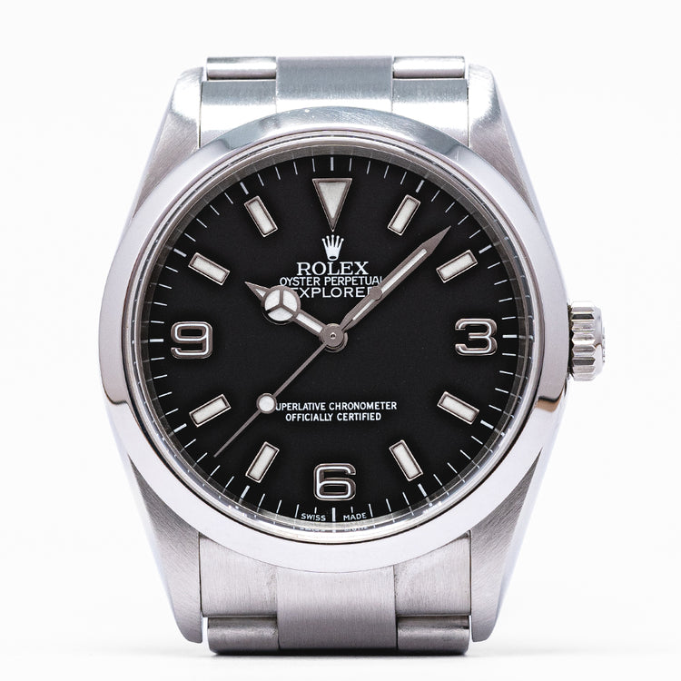 2001 Rolex Explorer 1 36mm 114270 on Bracelet K Serial