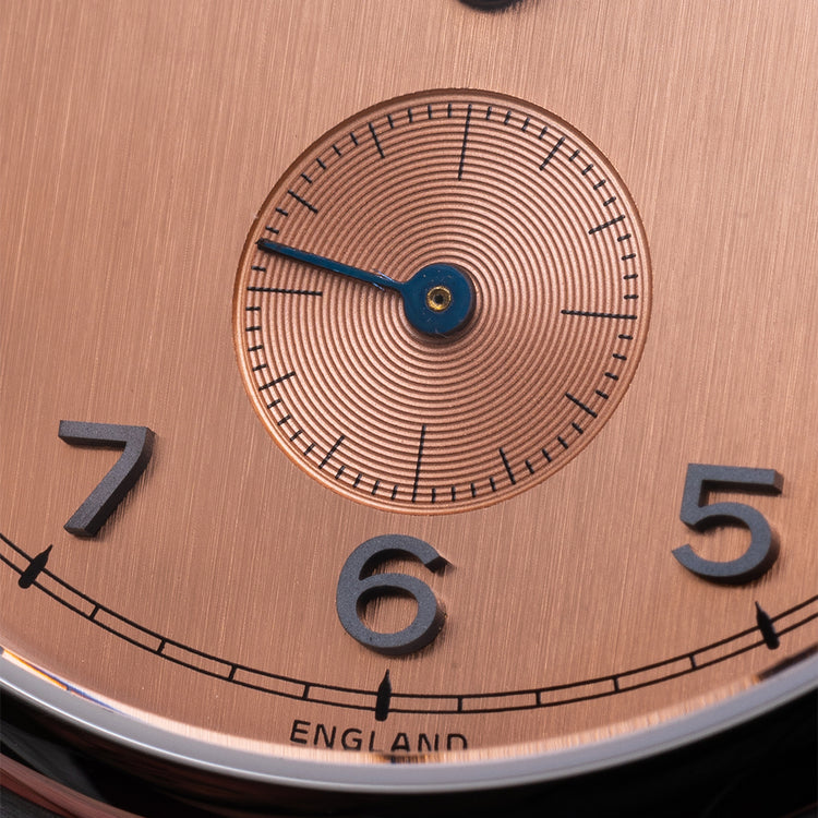 2020 Fears Brunswick Salmon Dial Exhibition Back